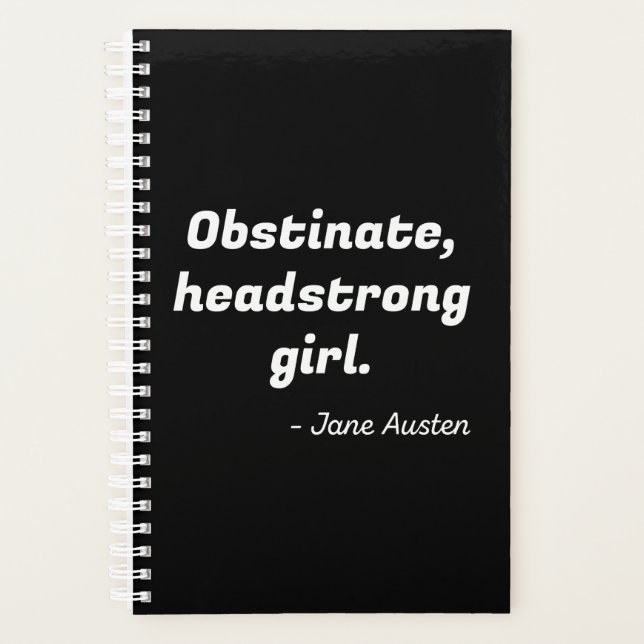 Agenda Citação de Orgulho e Preconceito II (Frente)