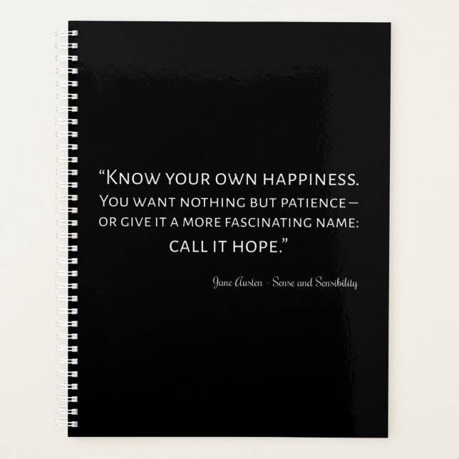 Agenda Citação De Senso E Sensibilidade I (Frente)