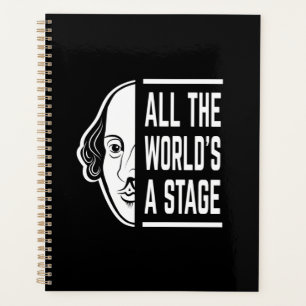 Agenda Citação de Shakespeare em todo o mundo, um Palco