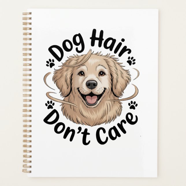 Agenda Citação engraçada de Cabelo de Cachorro Retriever  (Frente)