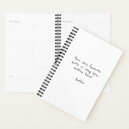 Agenda Citação personalizada - crie seu próprio minimalis