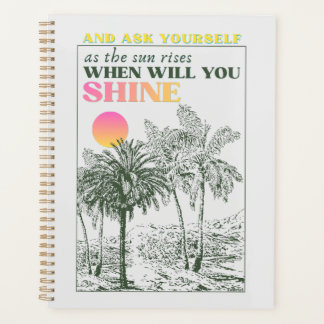 Agenda Citação retro inspiradora de autocuidado