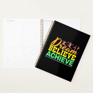 Agenda Citação Sonho Acredite - Ginástica Feminina