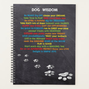 Agenda Citações Dog Wisdom Inspiration - Sobrecarga de Ca