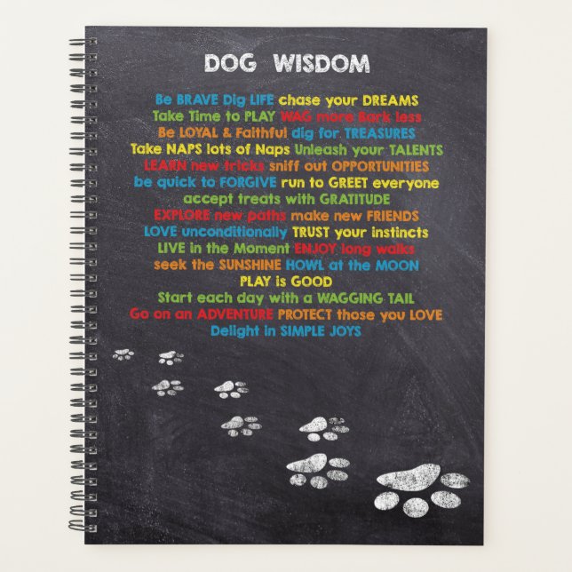 Agenda Citações Dog Wisdom Inspiration - Sobrecarga de Ca (Frente)