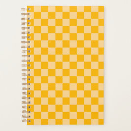 Agenda Citrus cream checkered board pattern