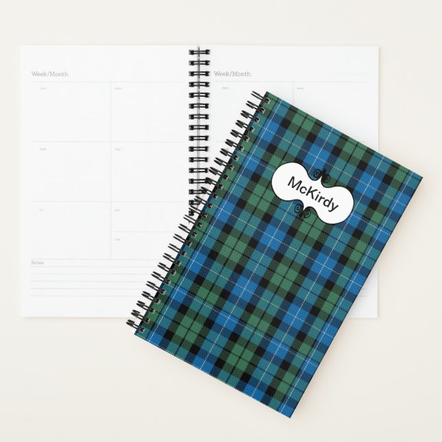 Agenda Clan MacKirdy Tartan Planner Xadrez (Exibição)