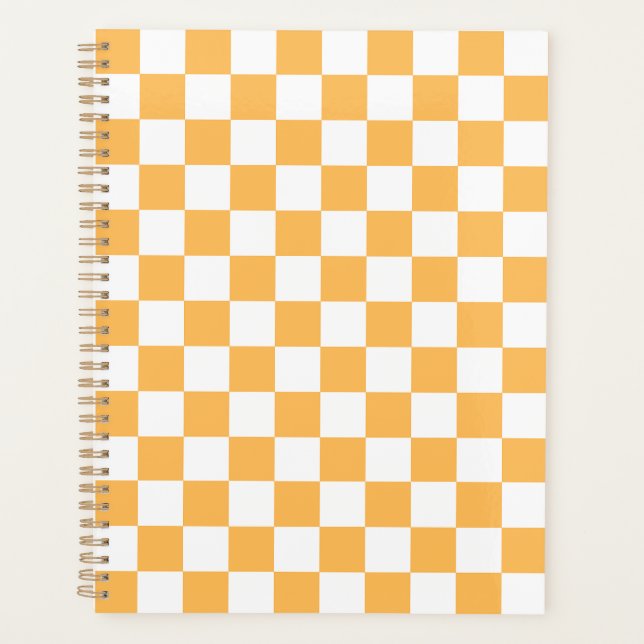 Agenda Classic visual peach checkerboard  (Frente)