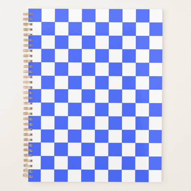 Agenda Classic visual sapphire checkerboard  (Frente)