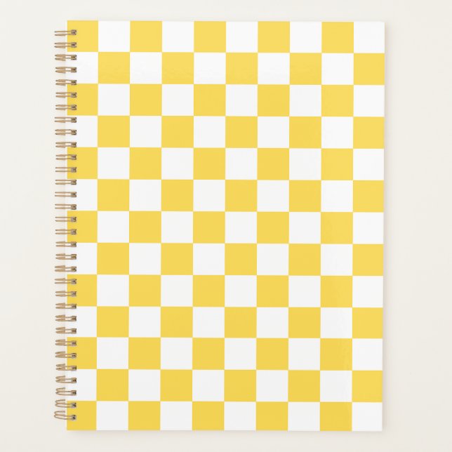 Agenda Classic visual yellow checkerboard  (Frente)