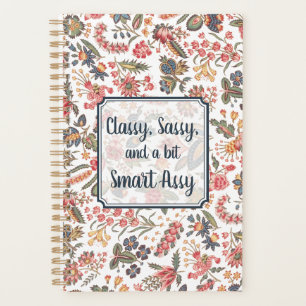 Agenda Classy Sassy e um pouco Smart Assy Funny Floral
