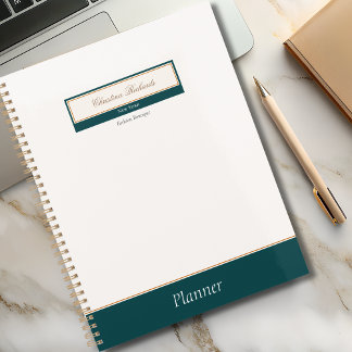 Agenda Classy Teal Ivory Business