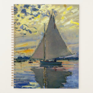 Agenda Claude Monet - Navio de vela no Le Petit-Gennevill