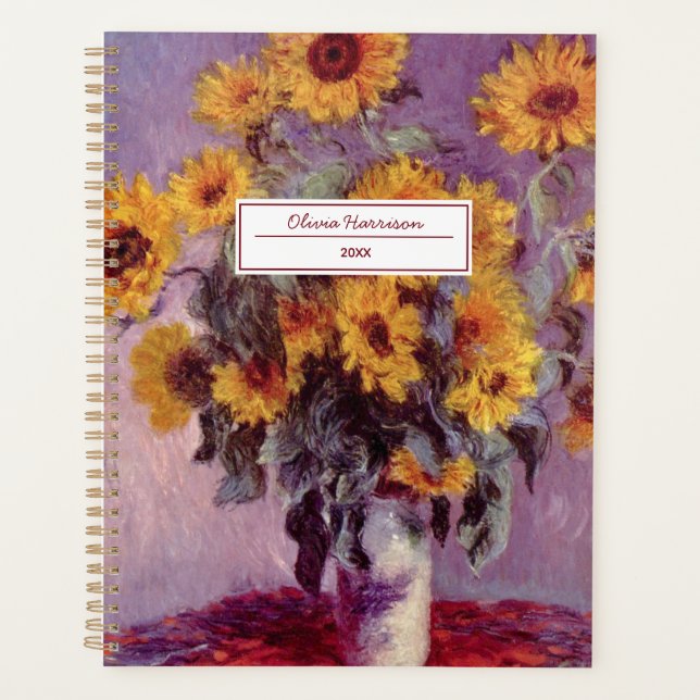 Agenda Claude Monet Sunflower 2024 Planner (Frente)