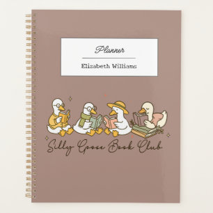 Agenda Clube do Livro Silly Goose Diária Tema Ganso Fofo