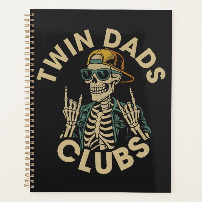 Agenda Clube dos Pais Gêmeos Esqueleto (Frente)