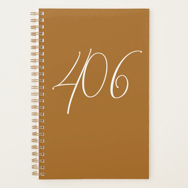 Agenda Cobre Montana com código de área branca (Frente)