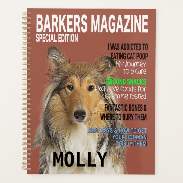 Agenda Cobrir da Revista Collie Parody (Frente)