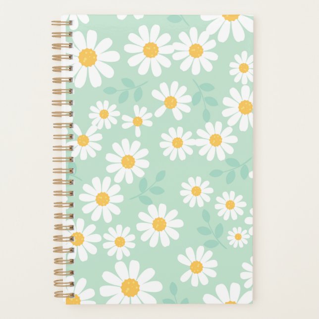 Agenda Cobrir de Daisy Floral Planner (Frente)
