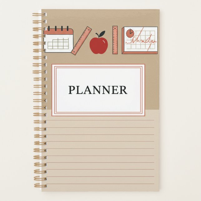 Agenda Cobrir de Pastel mínimo (Frente)