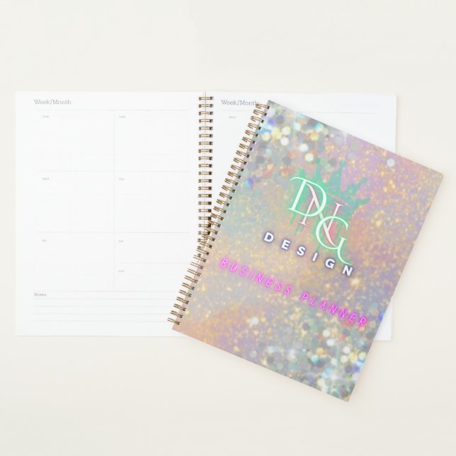 AGENDA COBRIR DO GLITTER BUSINESS PLANNER (Exibição)