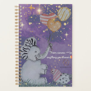 Agenda cobrir "Elephant & Polka Hen" Boganhues