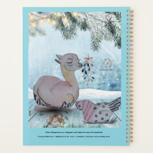 Agenda cobrir "Eleze style Lama with Polka Hen" Boganhues