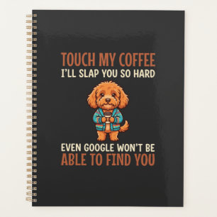Agenda Cockapoo Engraçado Amante de Café