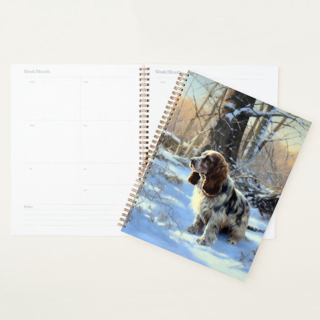 Agenda Cocker Spaniel Deixe-o nevar no Natal (Exibição)