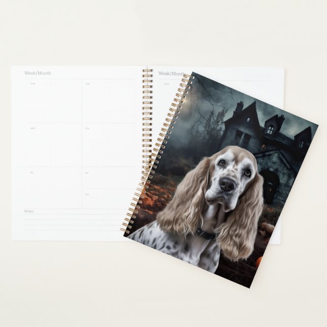 Agenda Cocker Spaniel Halloween Scary (Exibição)