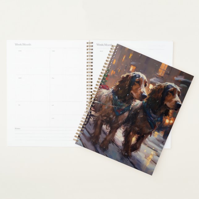 Agenda Cocker Spaniel Inglês Temporada Festiva de Natal (Exibição)