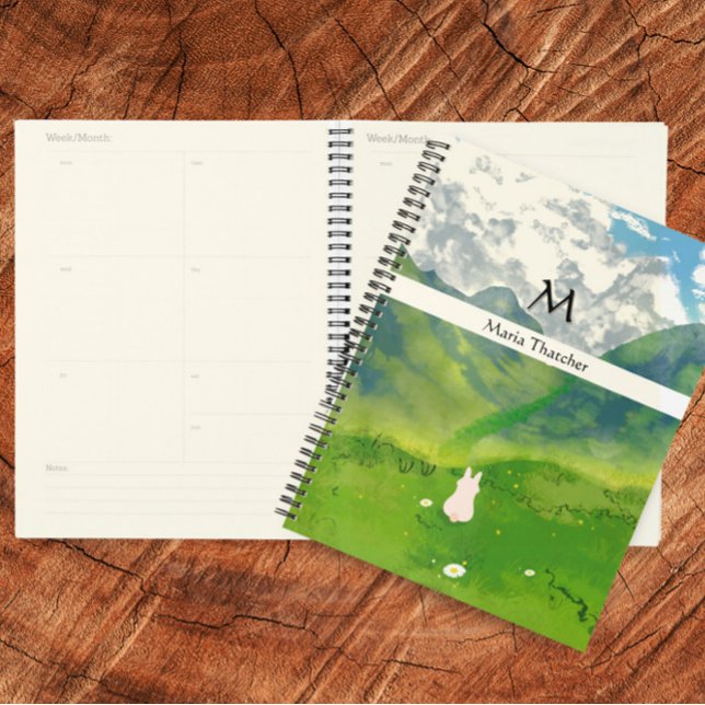 Agenda Coelhinho Bonito na Vista de Montanha (Criador carregado)