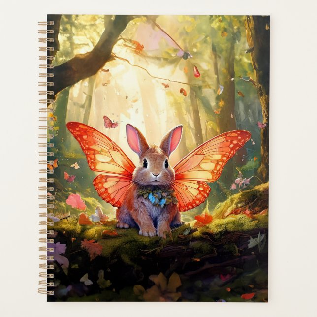 Agenda Coelhinho branco numa floresta encantada (Frente)