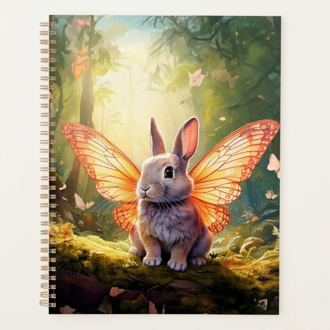 Agenda Coelhinho branco numa floresta encantada (Frente)