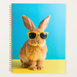 Agenda coelho com óculos de sol