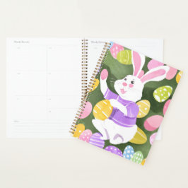 Agenda coelho com ovos de Páscoa