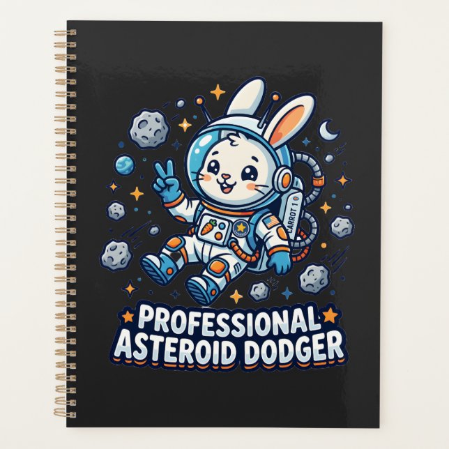 Agenda Coelho Profissional que Desvia de Asteroides (Frente)