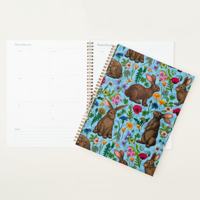 Agenda Coelhos e flores silvestres (Exibição)