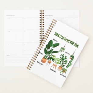 Agenda Coisas Que Eu Faço No Meu Tempo Livre - Jardineiro