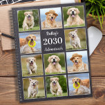 Agenda Colagem de Fotografias do Diário Pet Cachorro Russ<br><div class="desc">Planeador de calendário de colagem de fotos personalizado para o seu melhor amigo. Mantenha todos os seus compromissos com cães, quer sejam visitas veterinárias, datas de brincadeira de filhotes, aliciamento de cães ou treinamento organizado, cada animal merece um planejador personalizado de fotos de animais de estimação! Nosso planejador de fotos...</div>