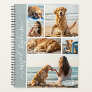 Agenda Colagem de Fotografias Moderna 6 Personalizada
