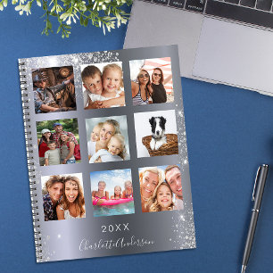 Agenda Colagem de fotos da família de relva monograma 202