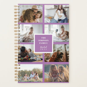 Agenda Colagem de Fotos da Família INSTA, Lavanda Roxa P