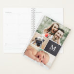 Agenda Colagem de Fotos da Família Monograma<br><div class="desc">Mantenha seus dias organizados e acalme suas memórias com o "Monograma Family Photo Collage Planner". Este planejador maravilhosamente trabalhado não é apenas uma ferramenta para a organização; é uma manutenção personalizada que traz seus momentos favoritos à vida. Projetado cuidadosamente para fácil personalização, você pode adicionar um toque pessoal com as...</div>