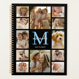 Agenda Colagem de Fotos de Família Personalizada com Mono