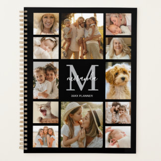 Agenda Colagem de Fotos de Família Personalizada com Mono