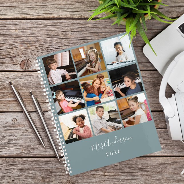 Agenda Colagem de Fotos de Professores de Música Personal (Criador carregado)