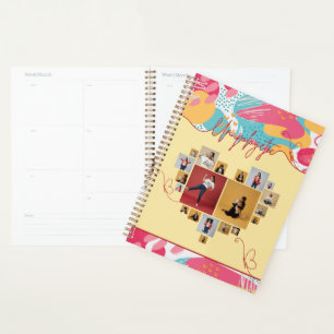 Agenda Colagem de Fotos Feminina Personalizada e Sem Desc