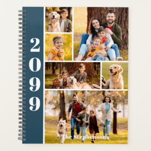 Agenda Colagem de Fotos Moderna 6 Cores Personalizadas Pe