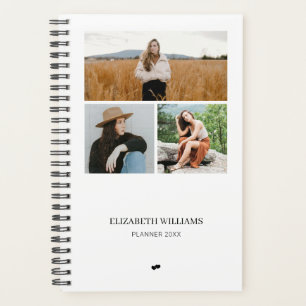 Agenda Colagem de Fotos Moderna Personalizada 3